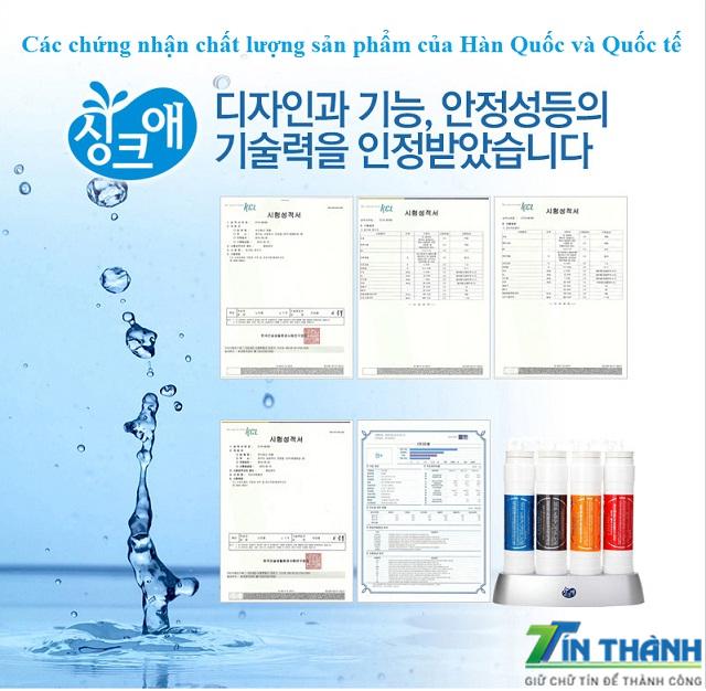 giấy chứng nhận Máy Lọc Nước Nóng Lạnh Tại Đà Nẵng giá rẻ waterpia
