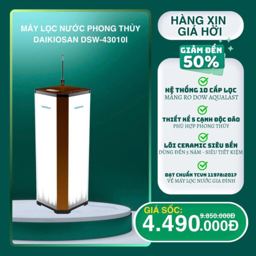 Máy lọc nước ro Daikiosan DSW-43010I