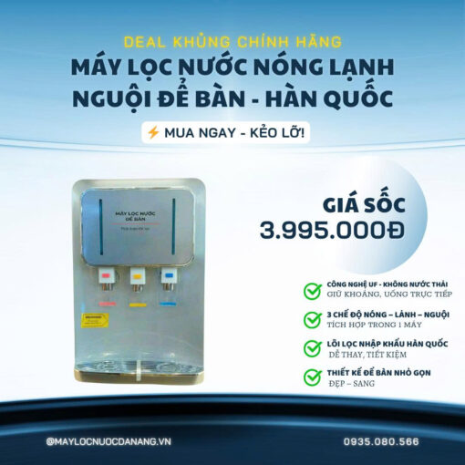 Máy lọc nước nóng lạnh Hàn Quốc