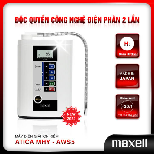 Máy lọc nước ion kiềm Hydro Atica Maxell MHY-AWS5