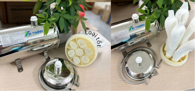 Bộ lọc nước đầu nguồn UF dùng Lõi lọc PVDF Công suất 8000 L/h