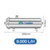 Bộ lọc nước đầu nguồn UF dùng Lõi lọc PVDF Công suất 8000 l/h
